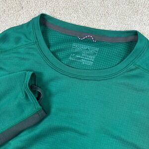 Patagonia Mens L Capilene Midweight Baselayer Green Polartec 44425 Outdoor